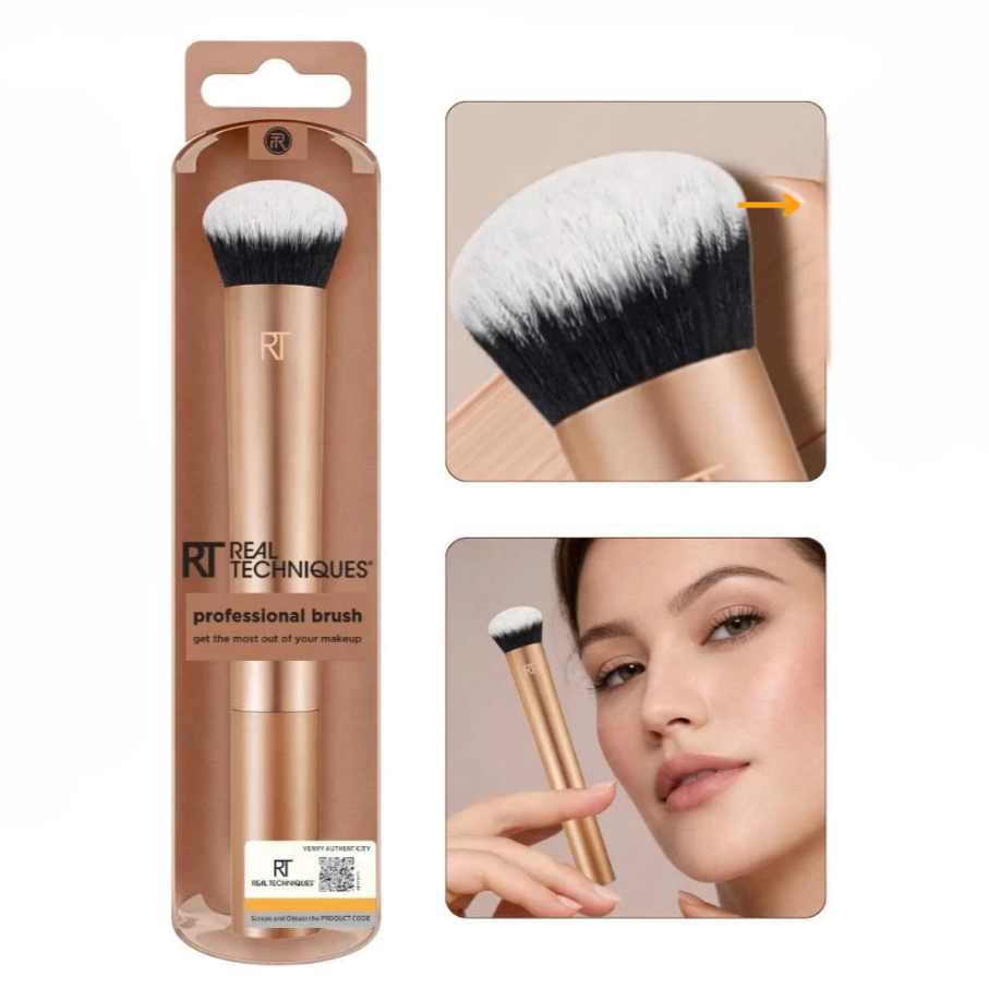 Cọ Tán Nền Và Phủ Phấn Đầu Vát RT Real Techniques Angled Foundation Và Powder Brush R106